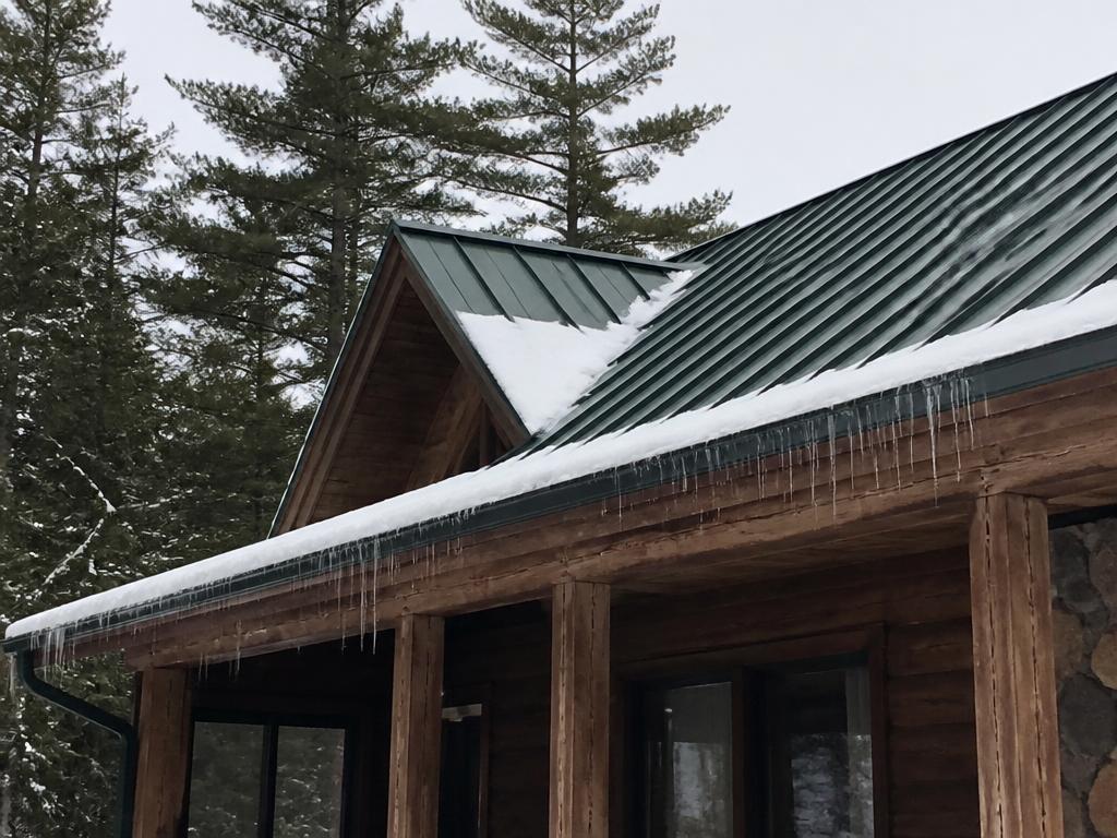 Metal Roof in Winter